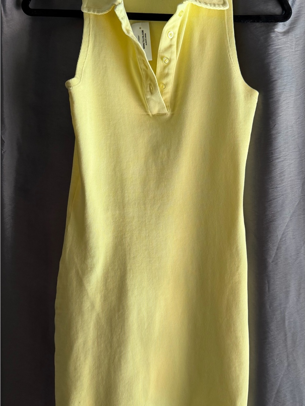 Sleeveless Yellow Polo Dress by Tilly’s
